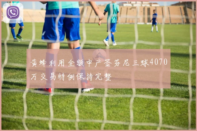 黄蜂利用全额中产签芬尼三球4070万交易特例保持完整